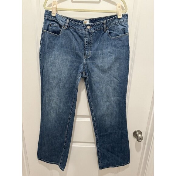 Talbots Jeans 16 Stretch Blue Straight Leg 5 Pocket - Picture 1 of 7